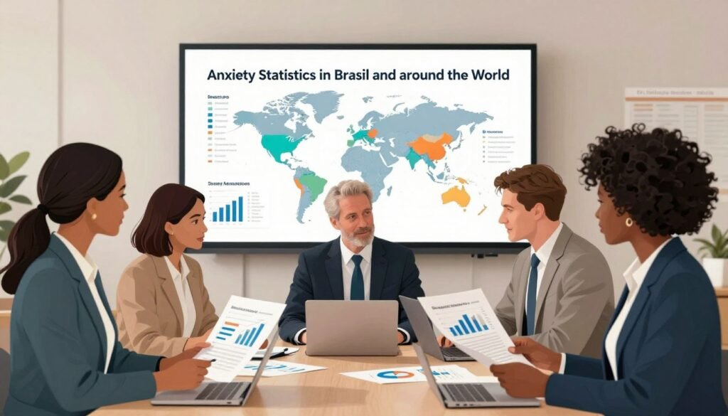 Dados sobre ansiedade no Brasil e no mundo