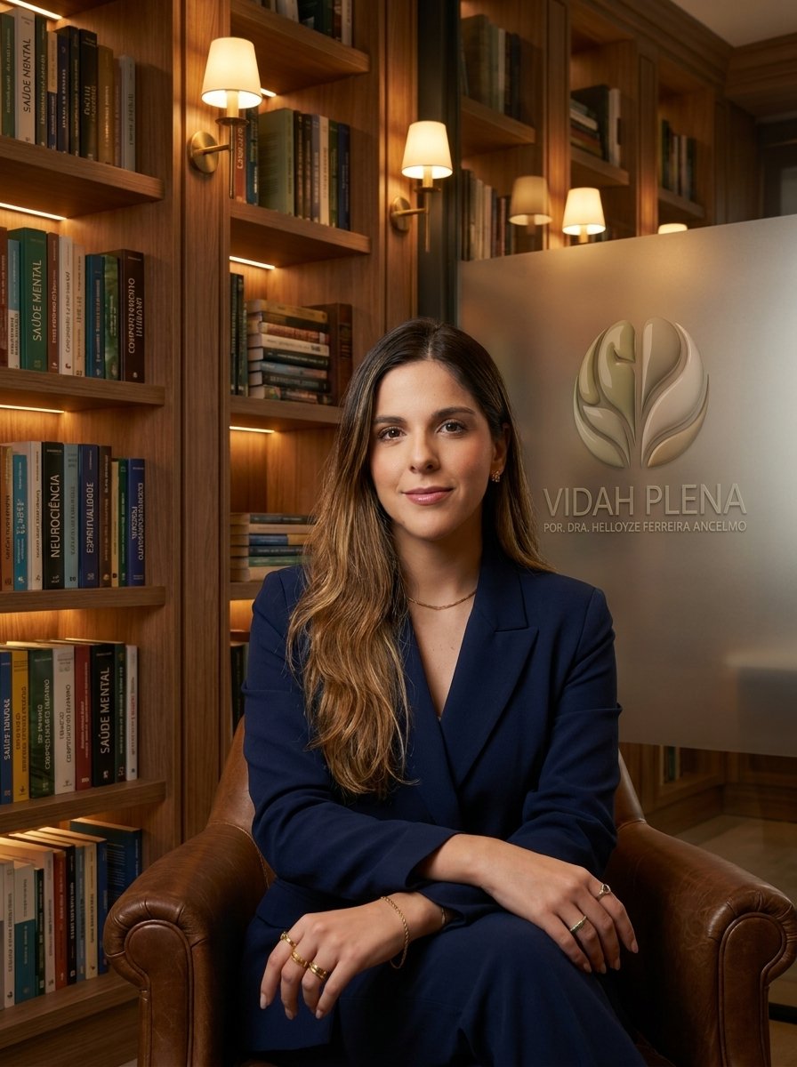 Dra. Helloyze Ancelmo em ambiente profissional