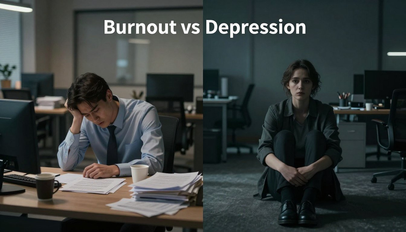 burnout vs depressão