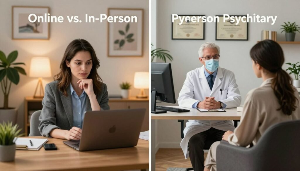 comparativo online x presencial