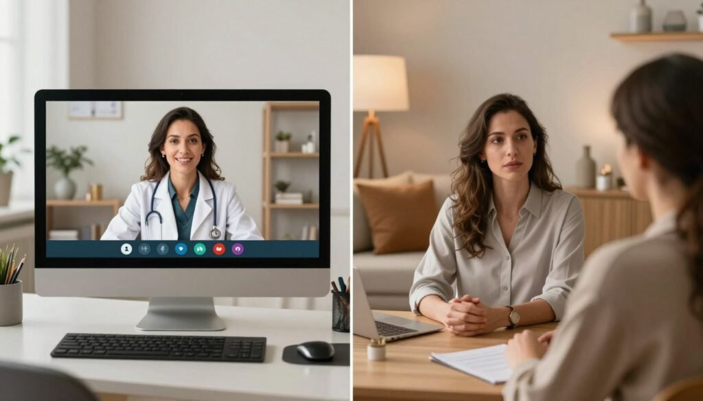comparativo psiquiatra online presencial