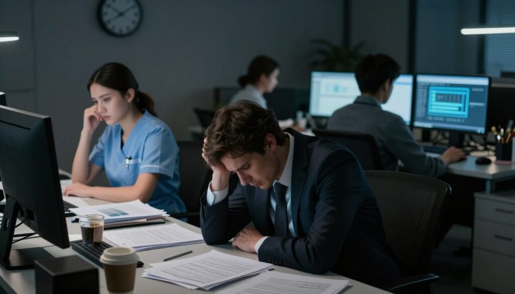 profissões com burnout