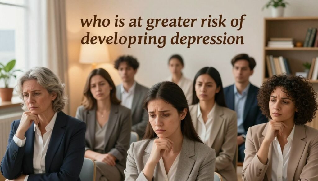 quem tem risco depressão